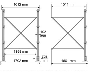 Cantilever MAXI – Crociera per colonna cantilever / cm. L.150